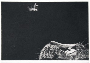 I am all alone this time around, a4 sized photopolymer etching, 2015
