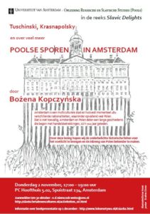 Lezing: Poolse sporen in Amsterdam @ P.C. Hoofthuis 5.02 | Amsterdam | Noord-Holland | Nederland