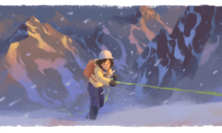 Google Doodle ter ere van Wanda Rutkiewicz