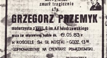 Grzegorz Przemyk – Een dodelijk lesje